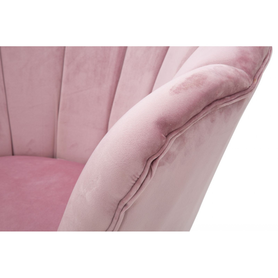 Poltrona rosa velluto cm 73x72h.77 nuova art.2808590000 consegna