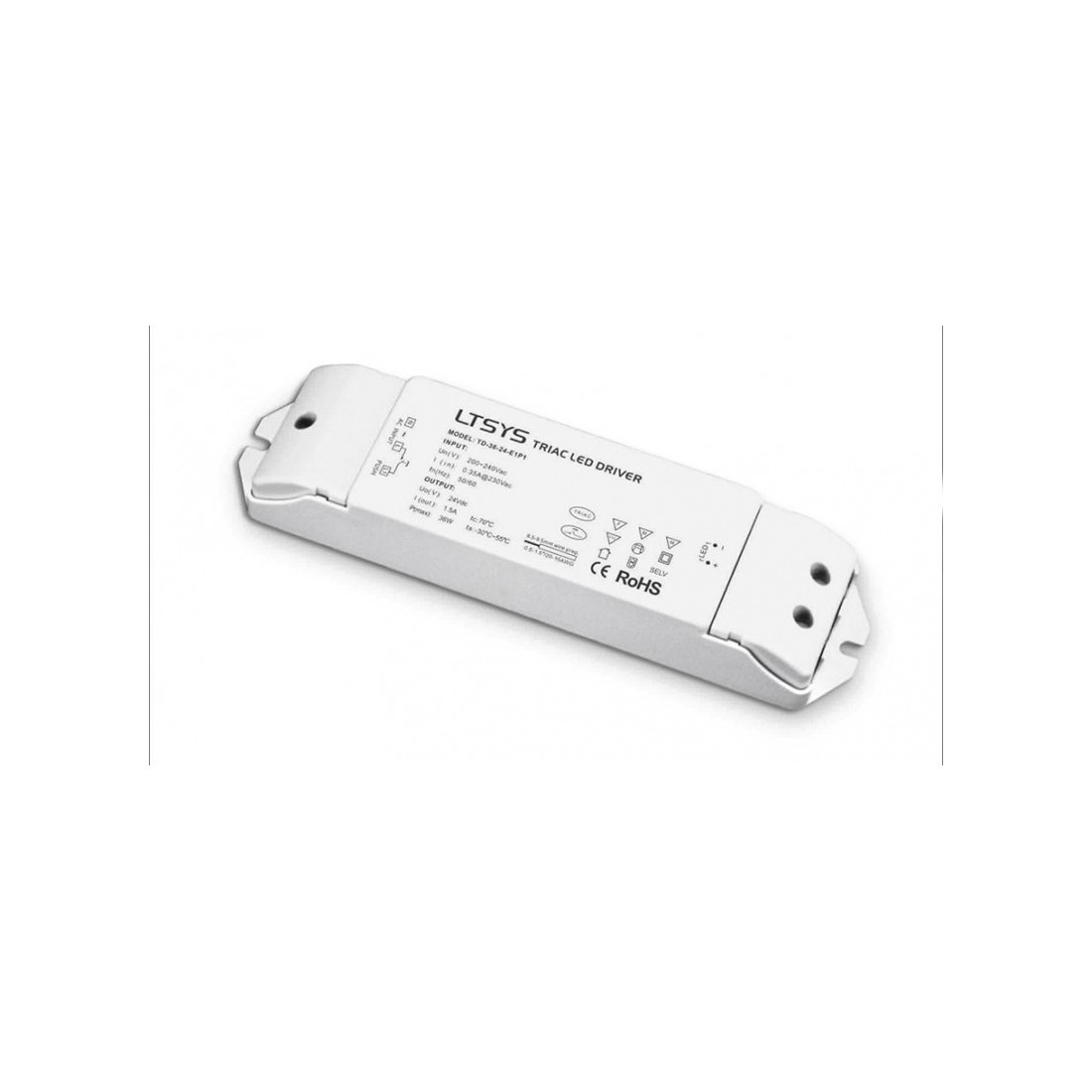 Alimentatore 36w 24v per strisce LED dimmerabili