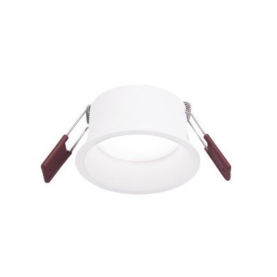 Dione faretto 8w 3000k led incasso soffitto rotondo nero