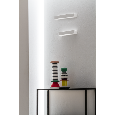 Gea Luce Yoana applique mensola piccola led 15w bianco ottone